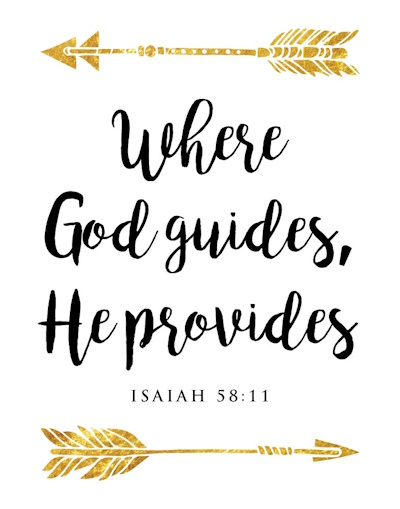 where God guides He provides